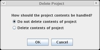 Delete project