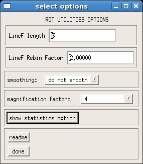 ROI utilities options