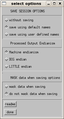 Save Session options