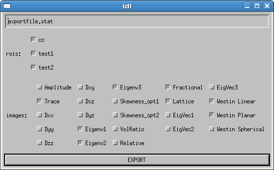 Extracting values settings