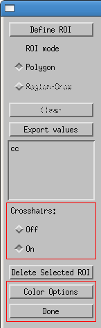 Display and ROI drawing options